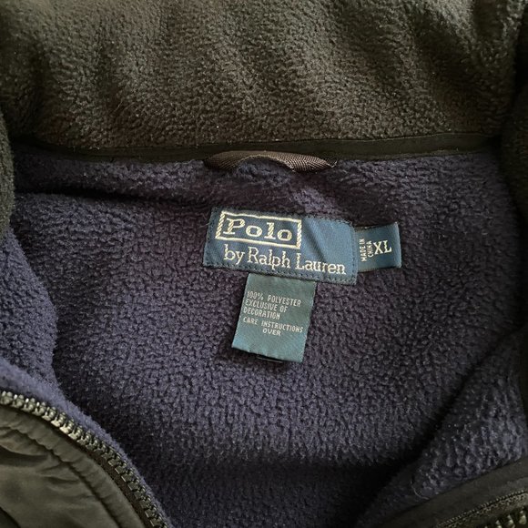 Men's Ralph Lauren Fleece jacket with fold away hood - Picture 4 of 5